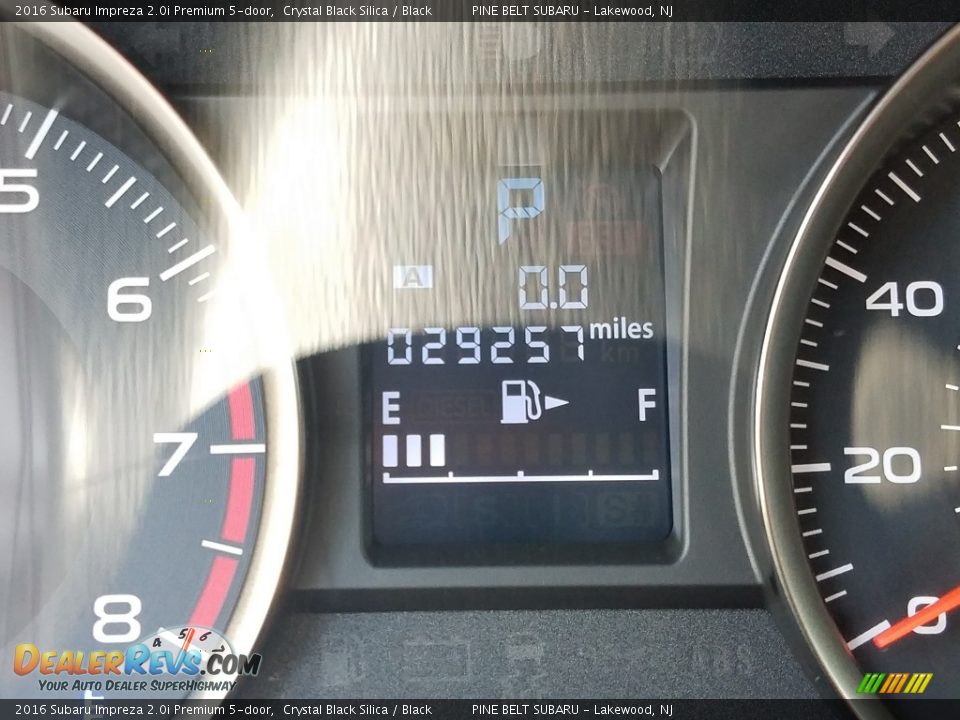 2016 Subaru Impreza 2.0i Premium 5-door Crystal Black Silica / Black Photo #5