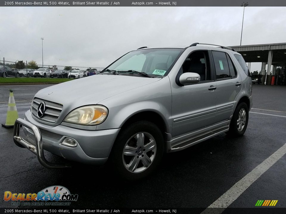 2005 Mercedes-Benz ML 500 4Matic Brilliant Silver Metallic / Ash Photo #1