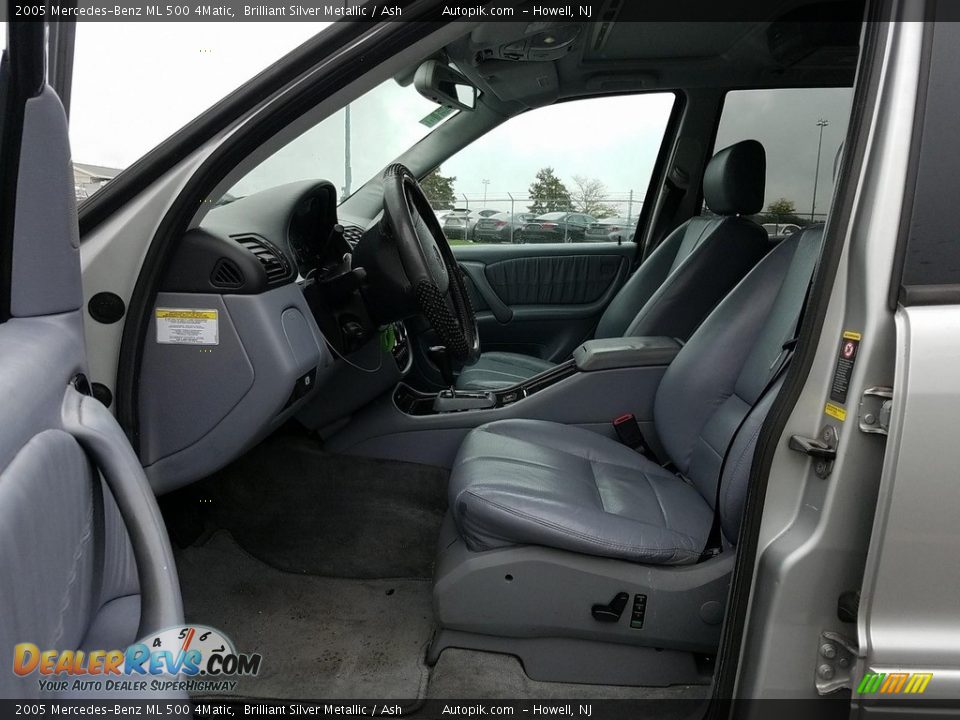 2005 Mercedes-Benz ML 500 4Matic Brilliant Silver Metallic / Ash Photo #3