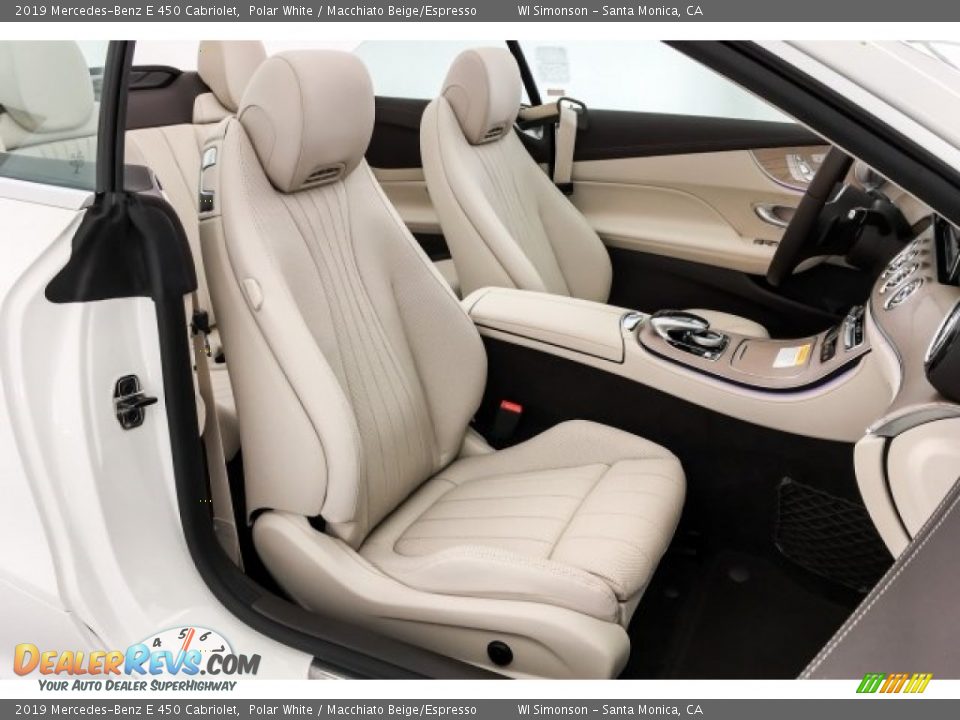 2019 Mercedes-Benz E 450 Cabriolet Polar White / Macchiato Beige/Espresso Photo #5