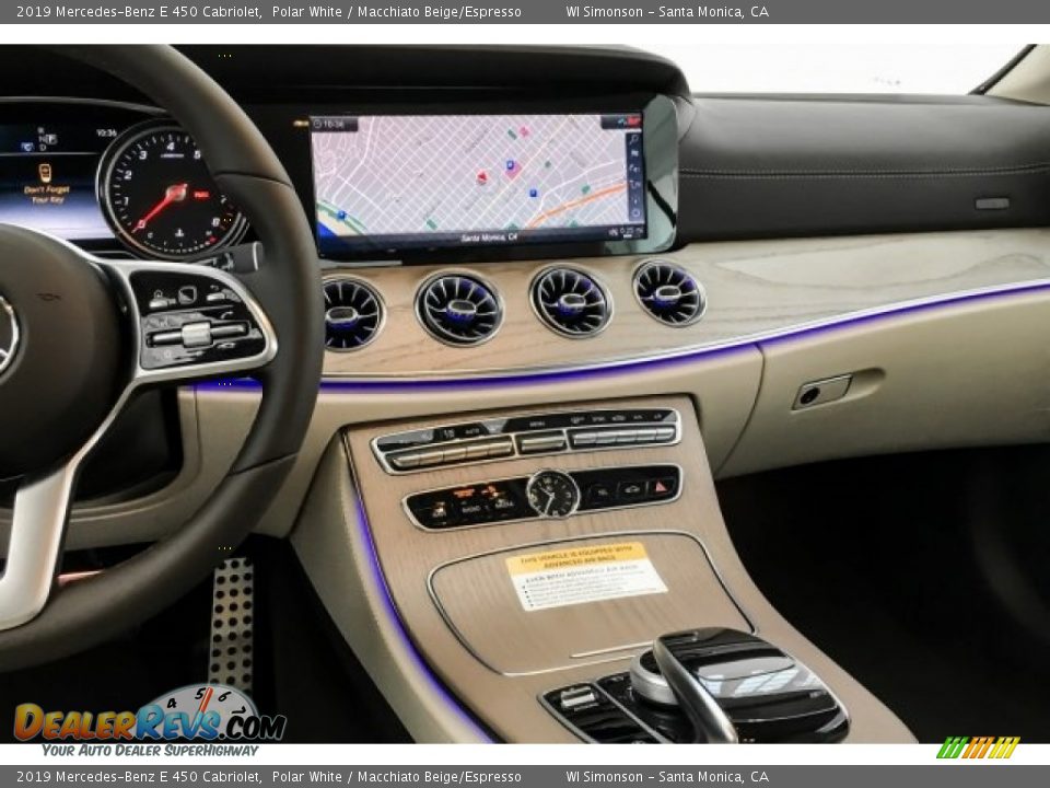 2019 Mercedes-Benz E 450 Cabriolet Polar White / Macchiato Beige/Espresso Photo #6