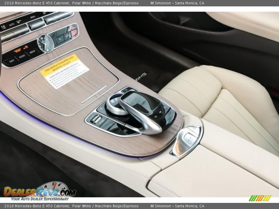 2019 Mercedes-Benz E 450 Cabriolet Polar White / Macchiato Beige/Espresso Photo #7