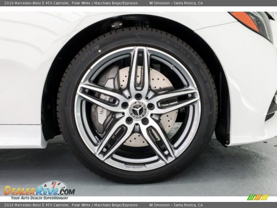 2019 Mercedes-Benz E 450 Cabriolet Polar White / Macchiato Beige/Espresso Photo #9