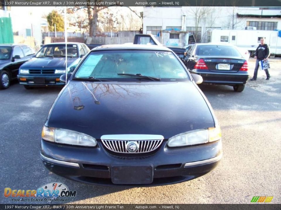1997 Mercury Cougar XR7 Black / 30th Anniversary Light Prairie Tan Photo #2