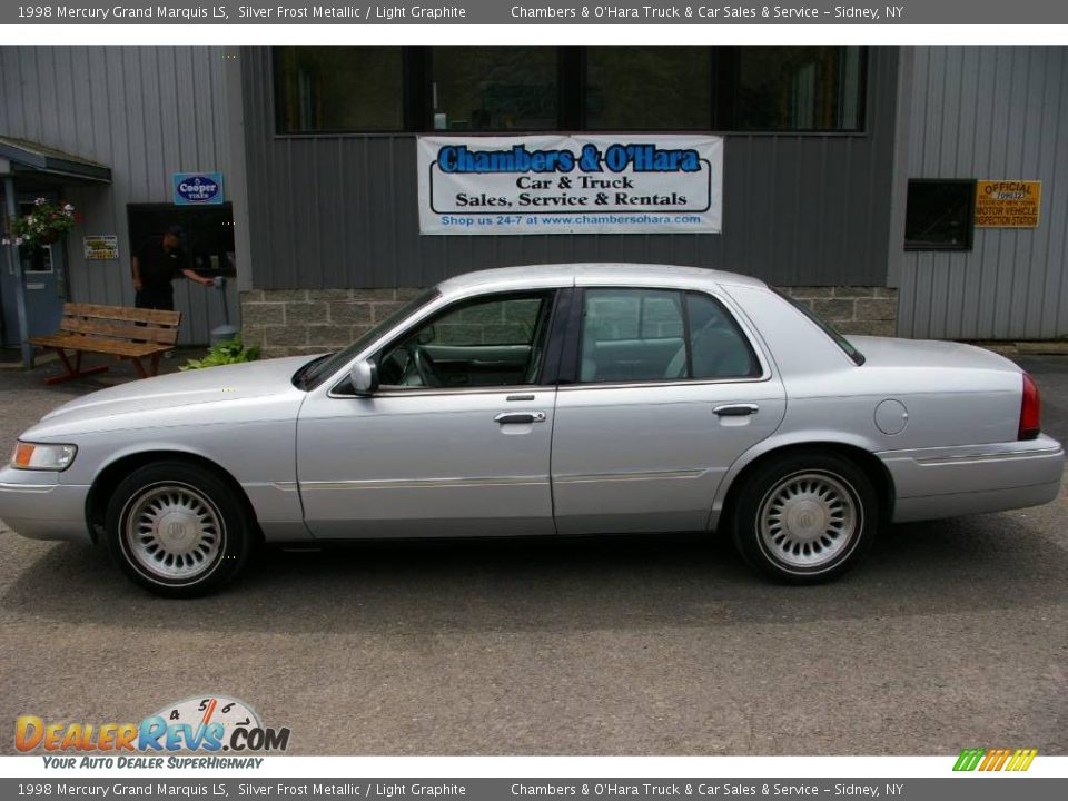 1998 Mercury Grand Marquis LS Silver Frost Metallic / Light Graphite Photo #2