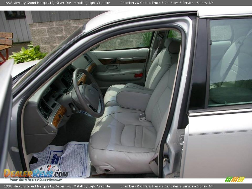 1998 Mercury Grand Marquis LS Silver Frost Metallic / Light Graphite Photo #3