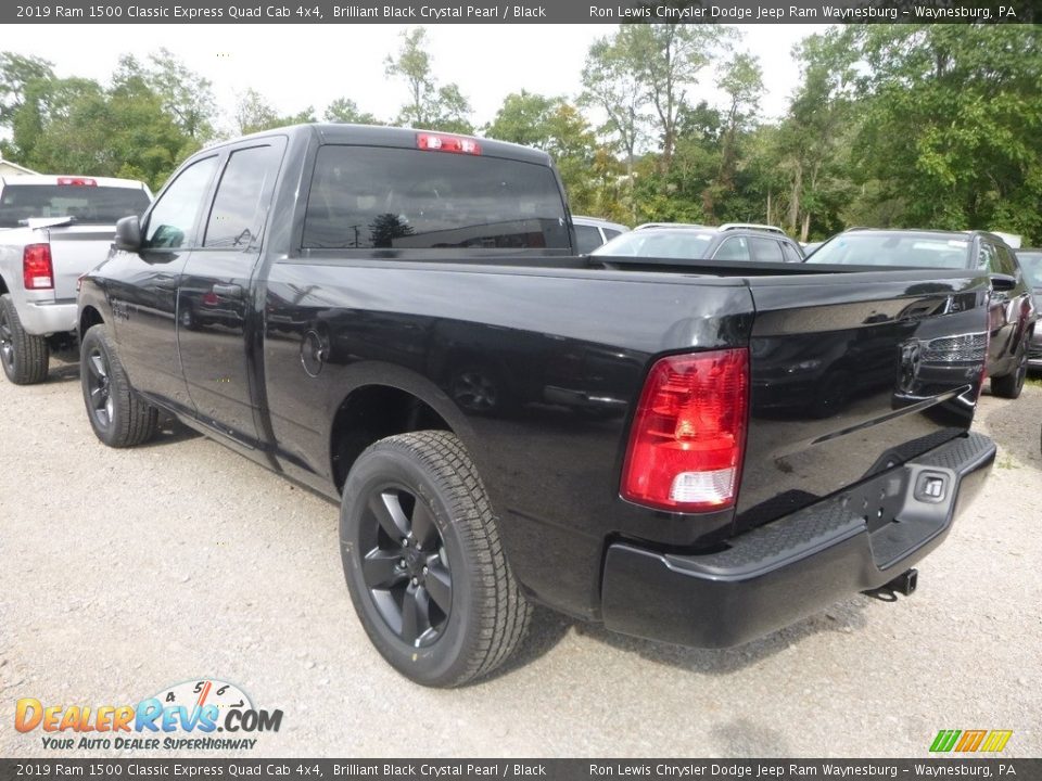 2019 Ram 1500 Classic Express Quad Cab 4x4 Brilliant Black Crystal Pearl / Black Photo #2