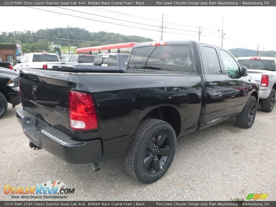 2019 Ram 1500 Classic Express Quad Cab 4x4 Brilliant Black Crystal Pearl / Black Photo #4