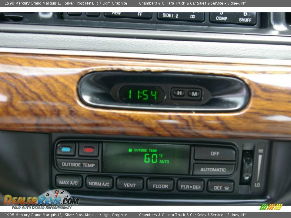1998 Mercury Grand Marquis LS Silver Frost Metallic / Light Graphite Photo #6