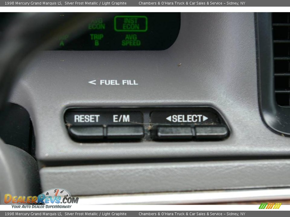 1998 Mercury Grand Marquis LS Silver Frost Metallic / Light Graphite Photo #7