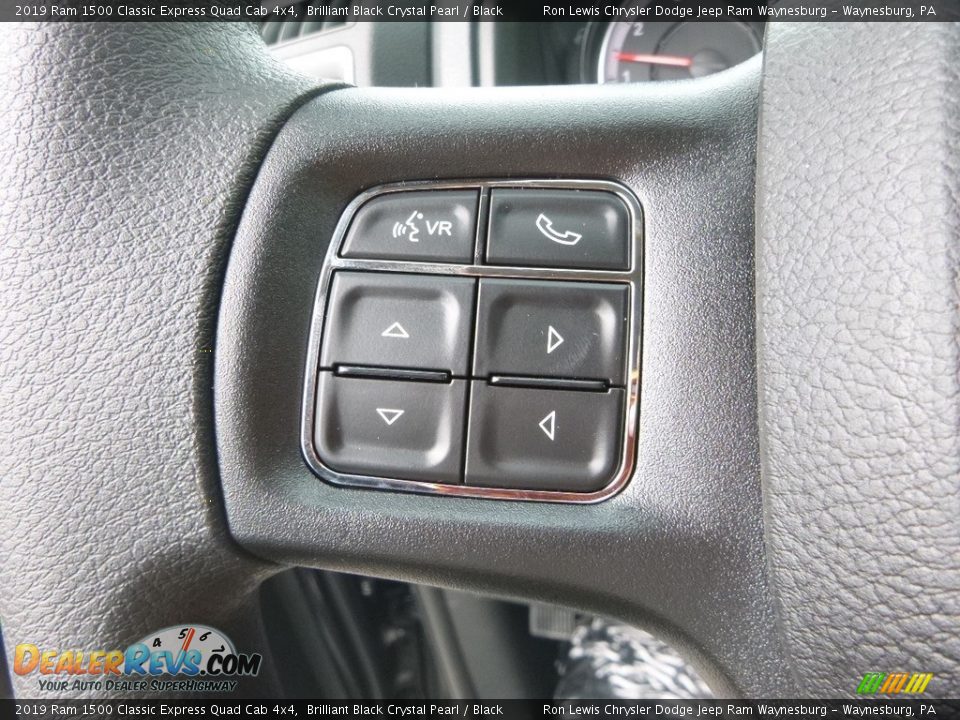 2019 Ram 1500 Classic Express Quad Cab 4x4 Brilliant Black Crystal Pearl / Black Photo #18