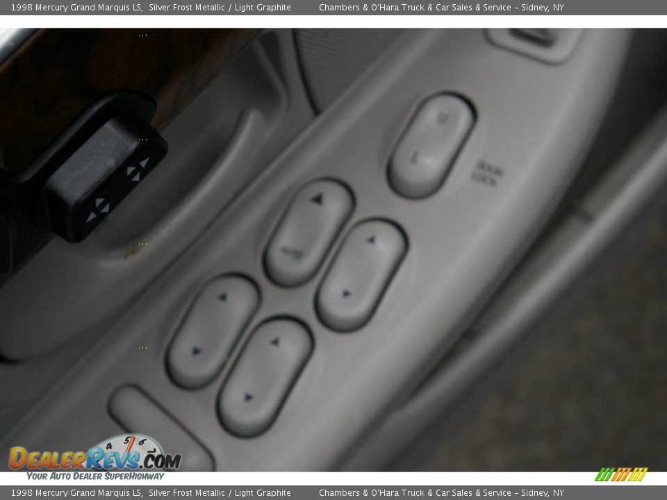 1998 Mercury Grand Marquis LS Silver Frost Metallic / Light Graphite Photo #9