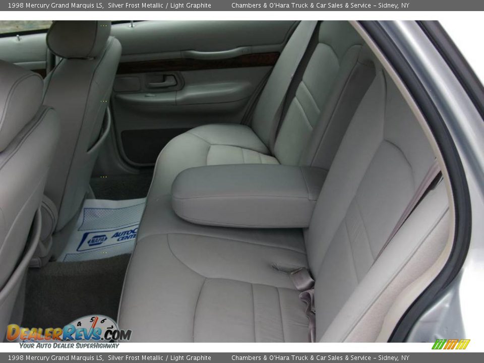 1998 Mercury Grand Marquis LS Silver Frost Metallic / Light Graphite Photo #10