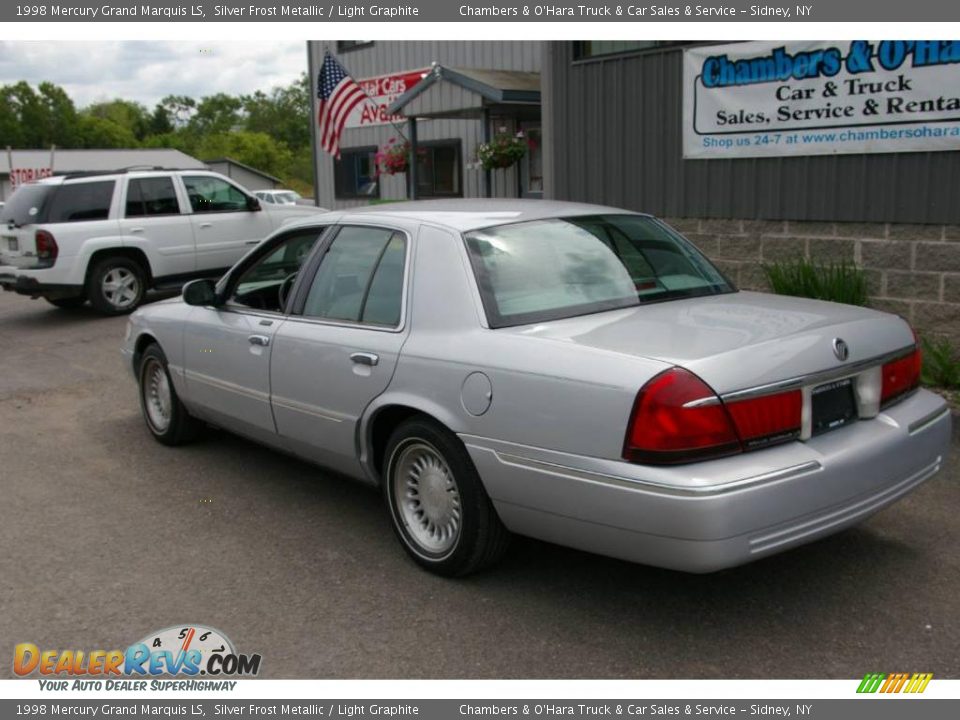 1998 Mercury Grand Marquis LS Silver Frost Metallic / Light Graphite Photo #11