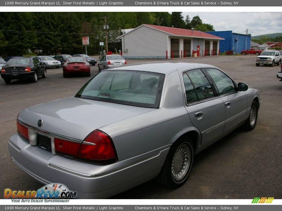 1998 Mercury Grand Marquis LS Silver Frost Metallic / Light Graphite Photo #12