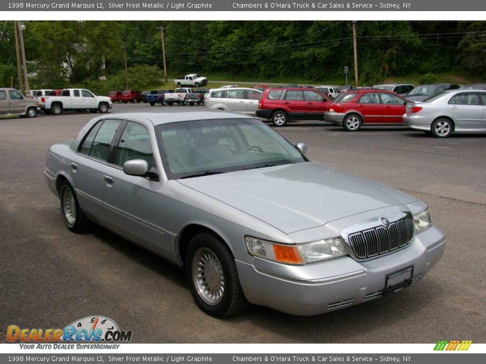 1998 Mercury Grand Marquis LS Silver Frost Metallic / Light Graphite Photo #15