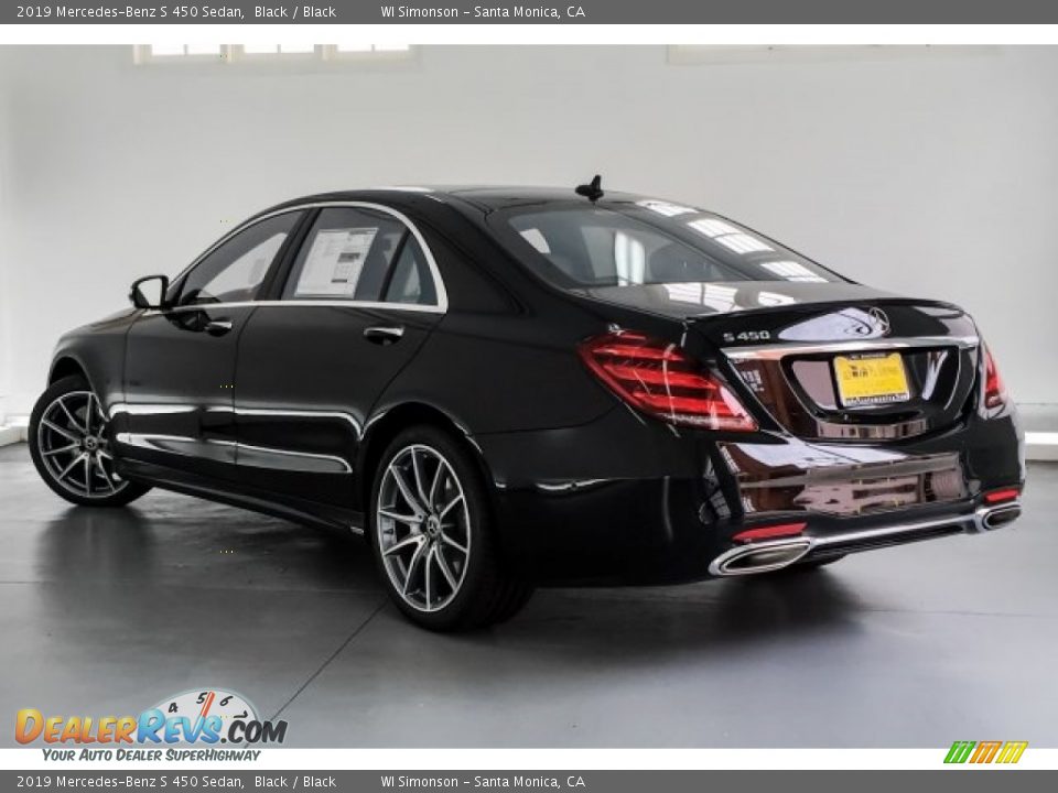 2019 Mercedes-Benz S 450 Sedan Black / Black Photo #2