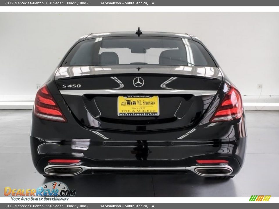 2019 Mercedes-Benz S 450 Sedan Black / Black Photo #3