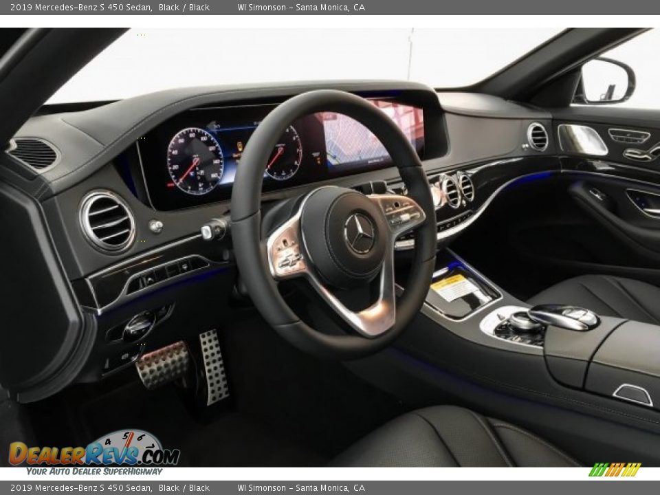 2019 Mercedes-Benz S 450 Sedan Black / Black Photo #4