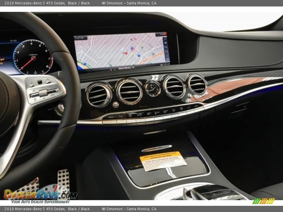 2019 Mercedes-Benz S 450 Sedan Black / Black Photo #6