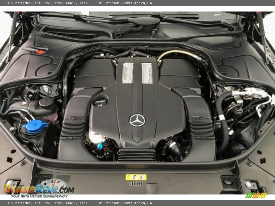2019 Mercedes-Benz S 450 Sedan Black / Black Photo #8