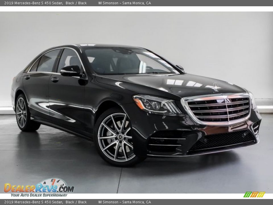 2019 Mercedes-Benz S 450 Sedan Black / Black Photo #12