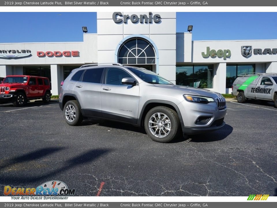 2019 Jeep Cherokee Latitude Plus Billet Silver Metallic / Black Photo #1