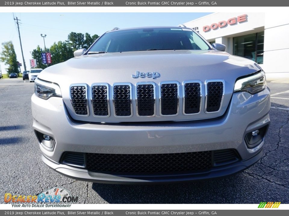 2019 Jeep Cherokee Latitude Plus Billet Silver Metallic / Black Photo #2