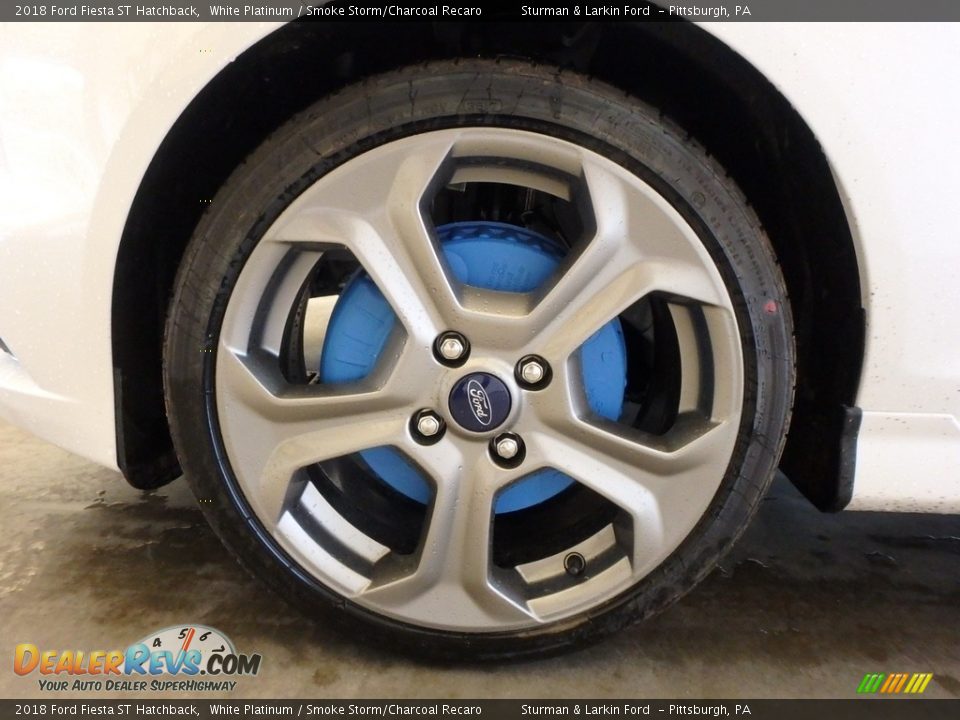 2018 Ford Fiesta ST Hatchback White Platinum / Smoke Storm/Charcoal Recaro Photo #5