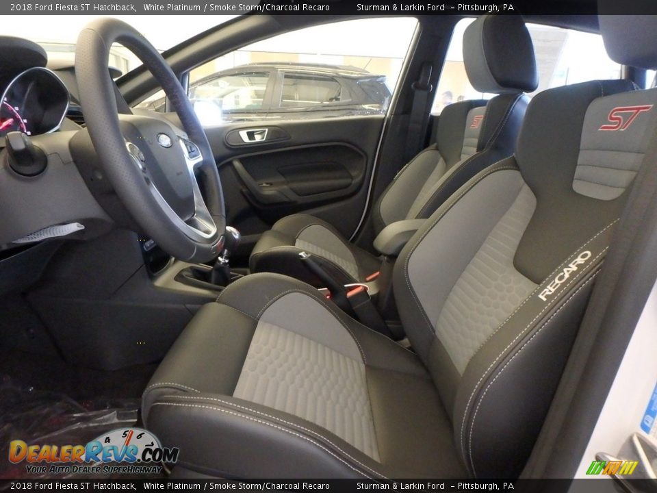 Smoke Storm/Charcoal Recaro Interior - 2018 Ford Fiesta ST Hatchback Photo #6