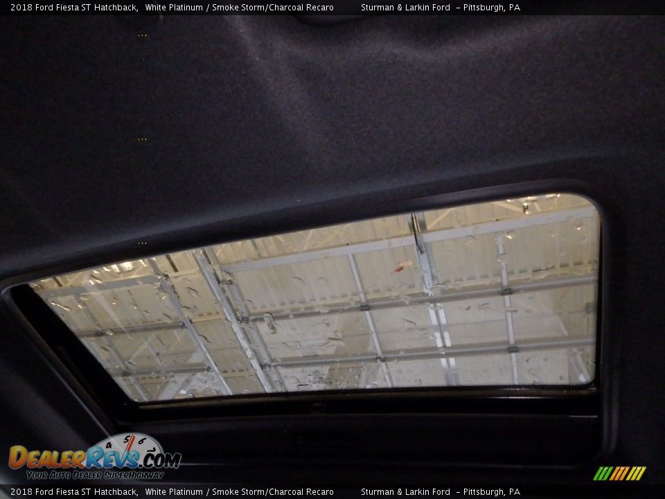 2018 Ford Fiesta ST Hatchback White Platinum / Smoke Storm/Charcoal Recaro Photo #11