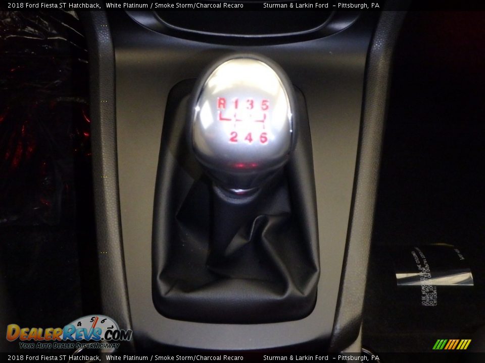 2018 Ford Fiesta ST Hatchback White Platinum / Smoke Storm/Charcoal Recaro Photo #14