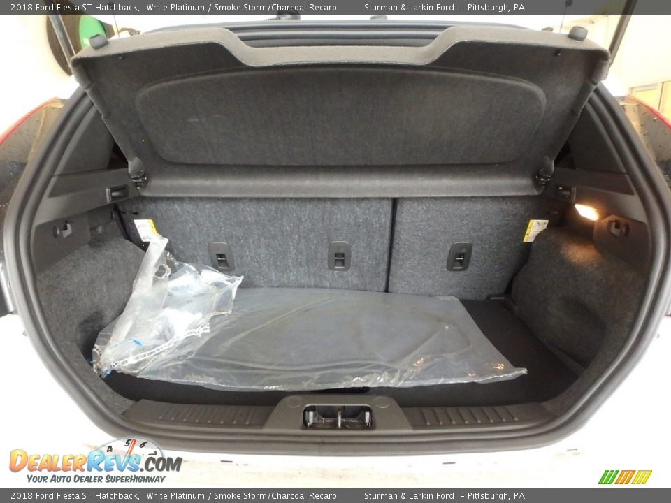 2018 Ford Fiesta ST Hatchback White Platinum / Smoke Storm/Charcoal Recaro Photo #15