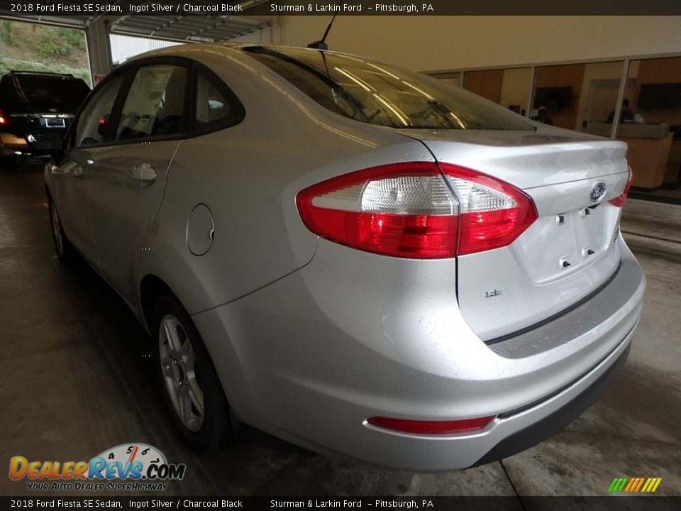 2018 Ford Fiesta SE Sedan Ingot Silver / Charcoal Black Photo #3