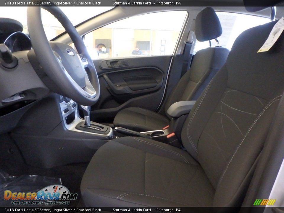 2018 Ford Fiesta SE Sedan Ingot Silver / Charcoal Black Photo #6