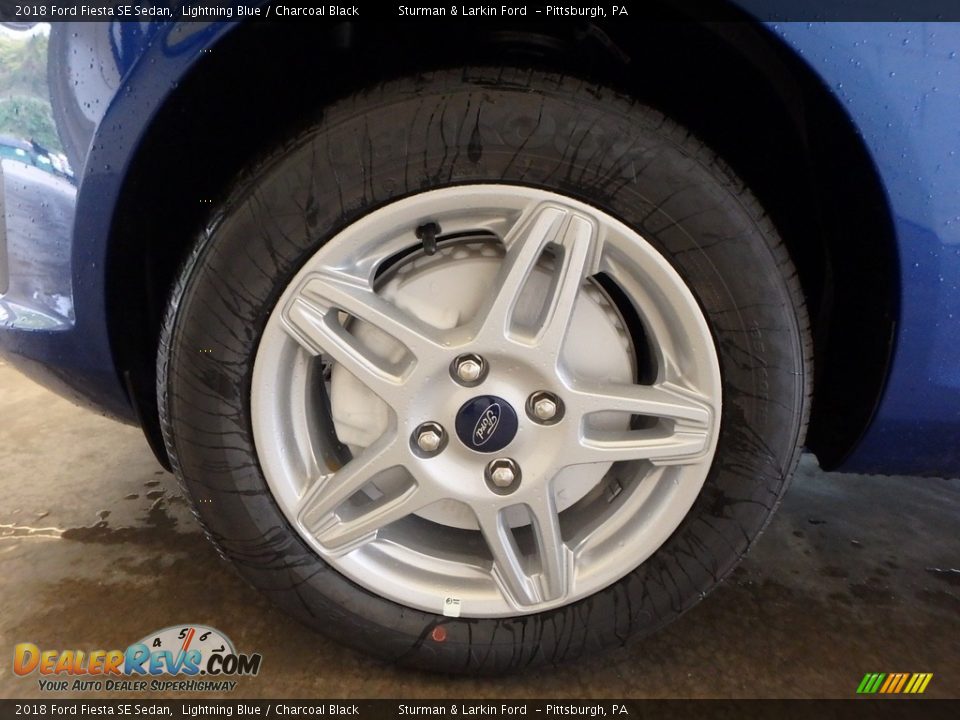 2018 Ford Fiesta SE Sedan Lightning Blue / Charcoal Black Photo #5