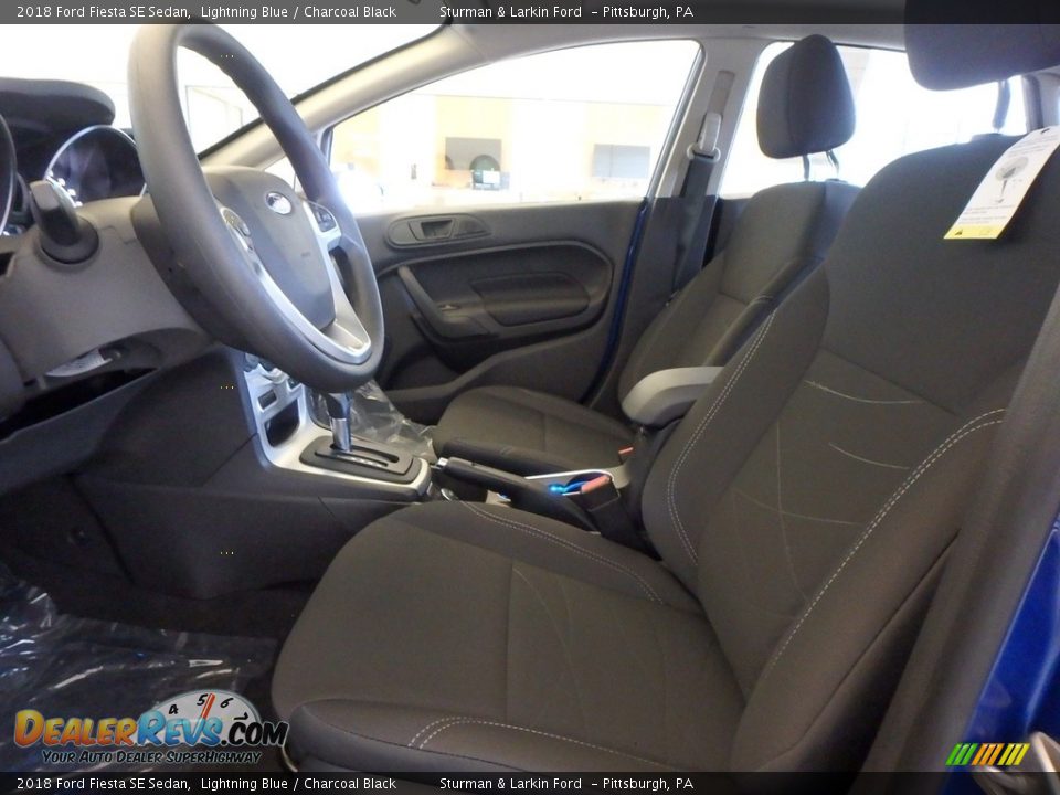 2018 Ford Fiesta SE Sedan Lightning Blue / Charcoal Black Photo #6