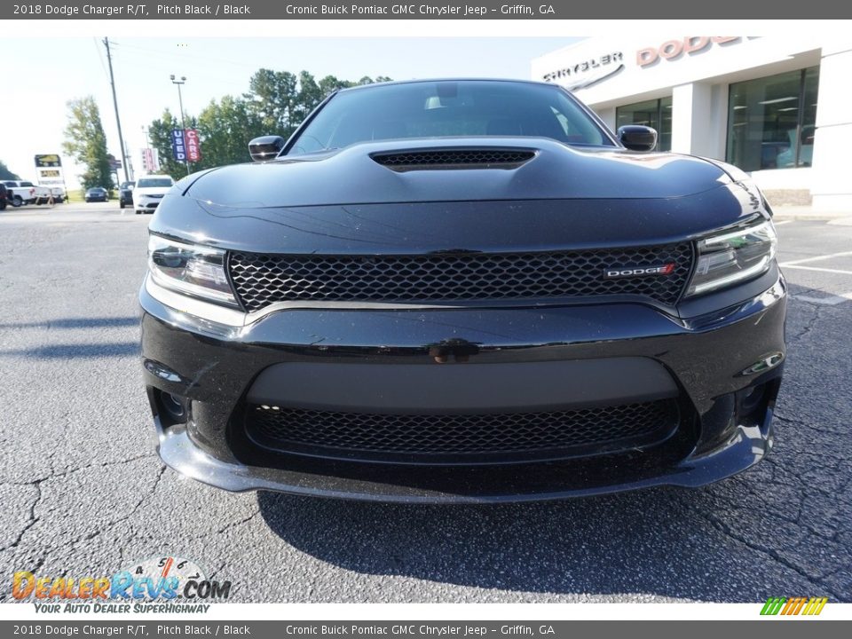 2018 Dodge Charger R/T Pitch Black / Black Photo #2