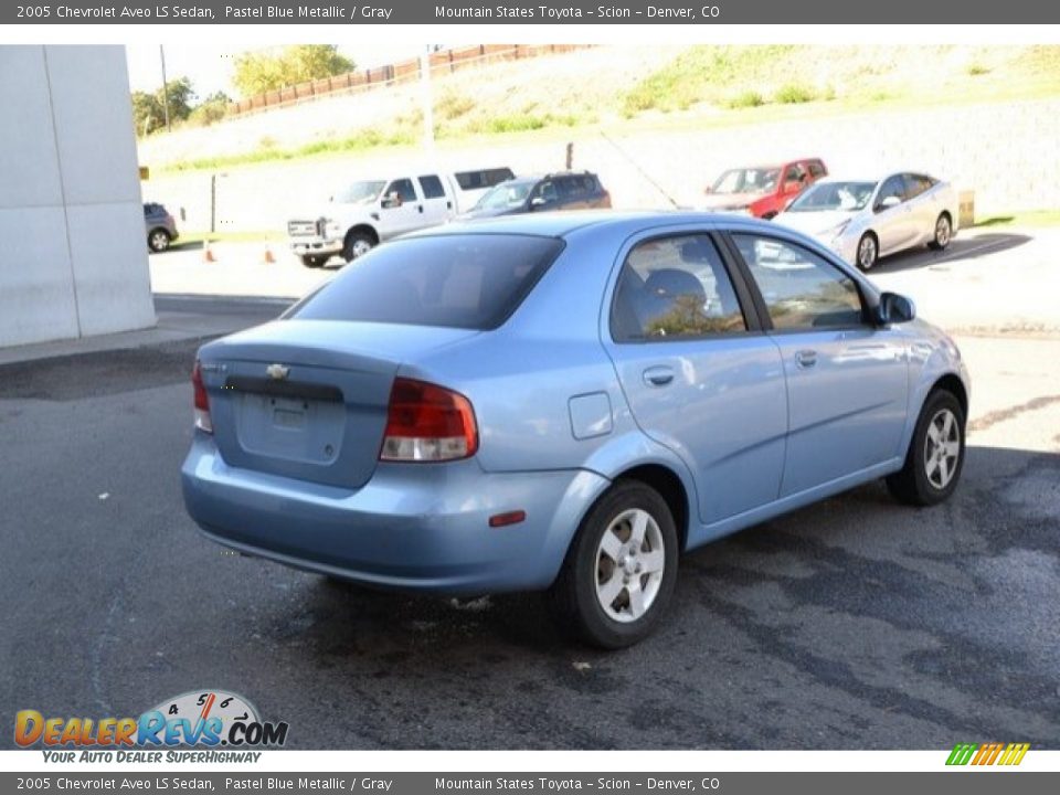 2005 Chevrolet Aveo LS Sedan Pastel Blue Metallic / Gray Photo #6