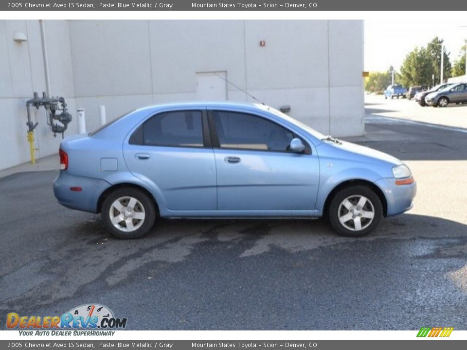 2005 Chevrolet Aveo LS Sedan Pastel Blue Metallic / Gray Photo #7