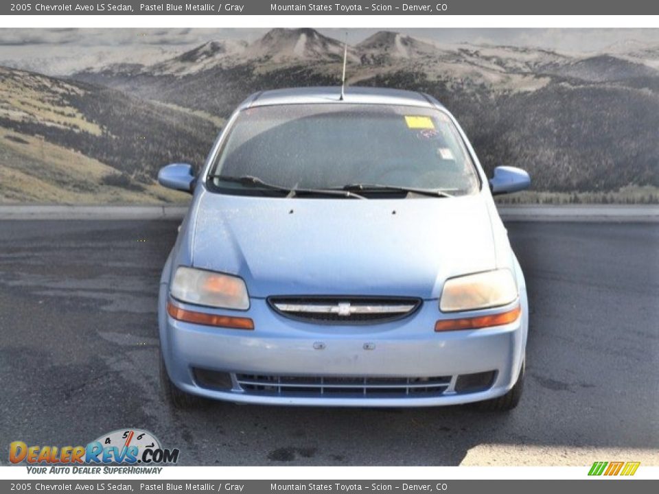 2005 Chevrolet Aveo LS Sedan Pastel Blue Metallic / Gray Photo #8
