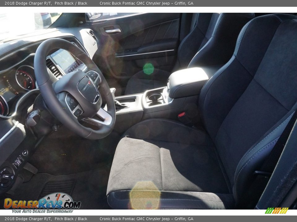 2018 Dodge Charger R/T Pitch Black / Black Photo #4