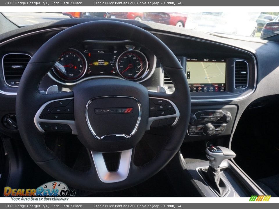 2018 Dodge Charger R/T Pitch Black / Black Photo #5