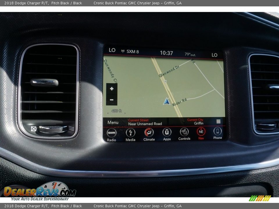 2018 Dodge Charger R/T Pitch Black / Black Photo #7