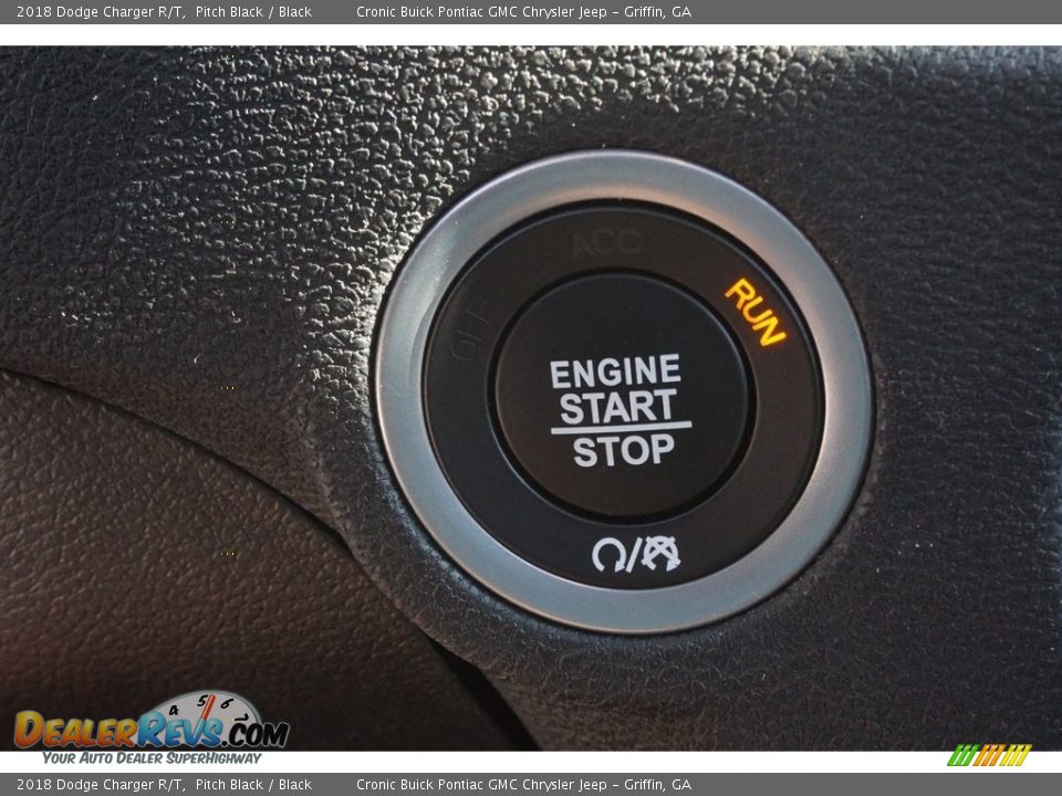 2018 Dodge Charger R/T Pitch Black / Black Photo #9