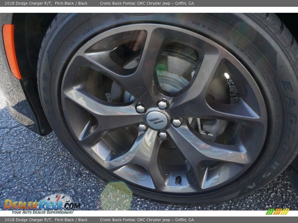 2018 Dodge Charger R/T Pitch Black / Black Photo #10