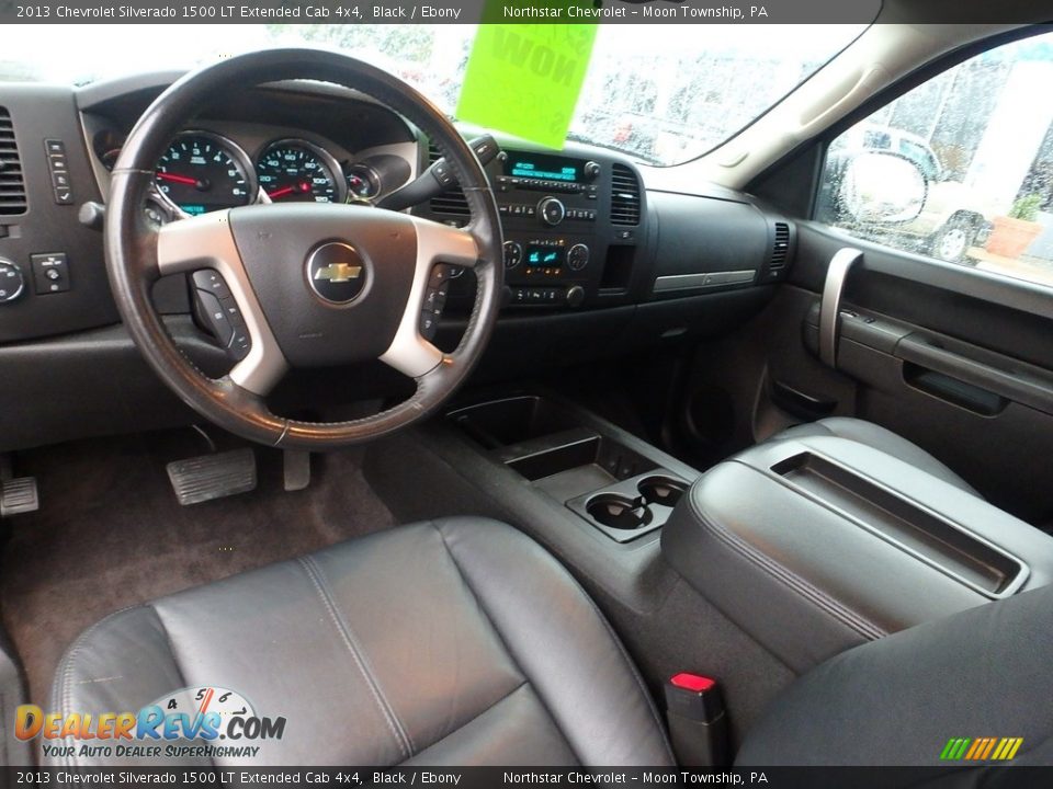 2013 Chevrolet Silverado 1500 LT Extended Cab 4x4 Black / Ebony Photo #22