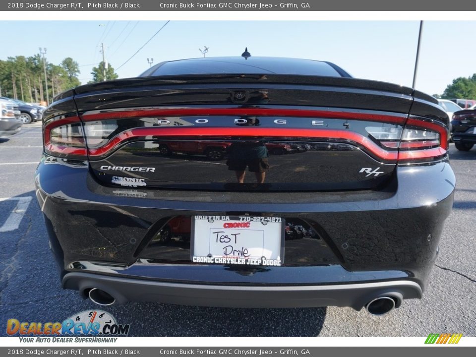 2018 Dodge Charger R/T Pitch Black / Black Photo #14