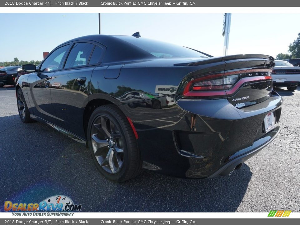 2018 Dodge Charger R/T Pitch Black / Black Photo #15