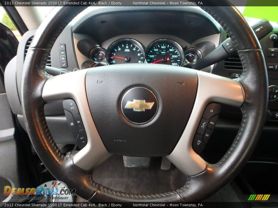 2013 Chevrolet Silverado 1500 LT Extended Cab 4x4 Black / Ebony Photo #27